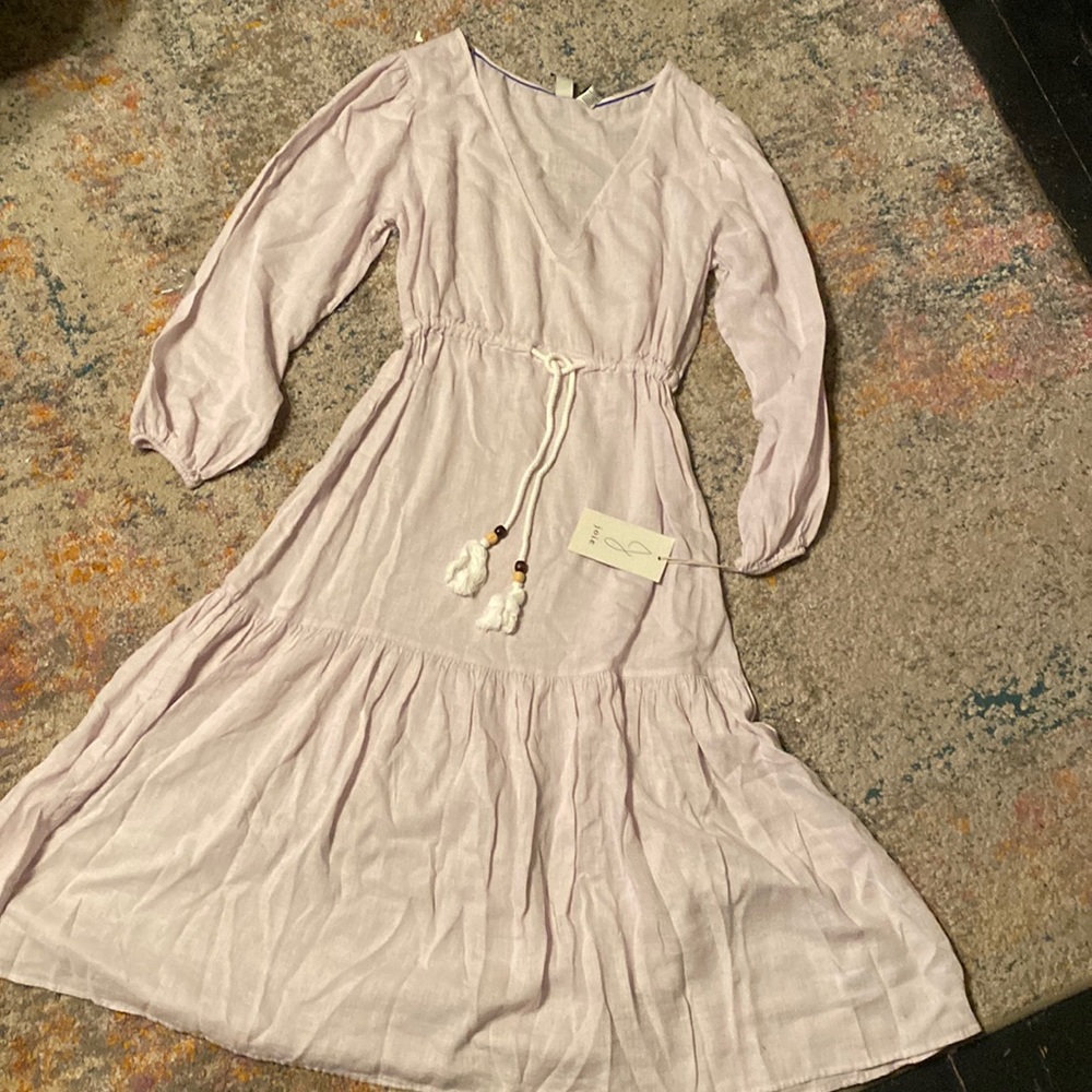 -New Joie Linen Blend Beach Maxi Dress Cover-Up S-M-L